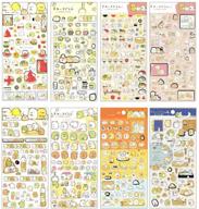 🏷️ 500+ colorful adhesive sticker labels: creative decor for diary & album (8 sheets) logo