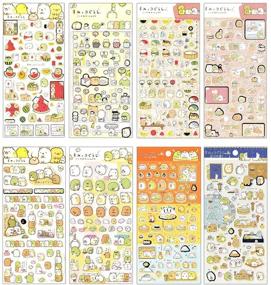 img 4 attached to 🏷️ 500+ Colorful Adhesive Sticker Labels: Creative Decor for Diary & Album (8 Sheets)