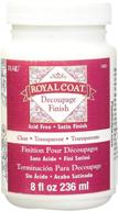 🎨 8-ounce clear satin finish plaid royal coat decoupage (1401) logo