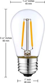 img 3 attached to 💡 Illuminate Your Space with Versatile Bulbstring S14 LED Light Bulbs