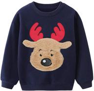 toddler pullover christmas reindeer sweatshirt boys' clothing logo