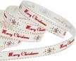 christmas grosgrain ribbon merry wrapping logo