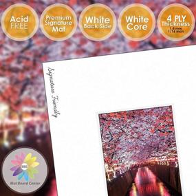 img 2 attached to 📸 Mat Board Center, Pack of 10, 5x7 White Color Mats for 4x6 Photos - Acid Free, 4-ply Thickness, White Core - Ideal for Picture Framing and Photography