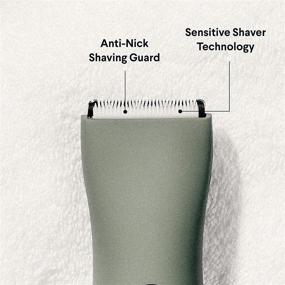 img 1 attached to 🪒 Meridian's Trimmer: Below-The-Belt Electric Trimmer Designed for Men, Easy Hair Trimming, Waterproof Wet/Dry Groin & Body Shaver, 90 Minutes Battery Life (Sage)