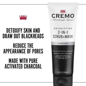 img 1 attached to 🧖 Cremo Detoxifying 2-in-1 Scrub & Mask with Activated Charcoal: Complete Review and Benefits