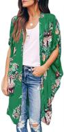 womens floral kimono cardigans sleeve logo