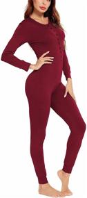 img 1 attached to LecGee Jumpsuits Sleepwear Bodysuit Underwear Women's Clothing and Lingerie, Sleep & Lounge