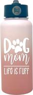 dog mom tumbler - women's dog lover gift - dog mom cup, water bottle - ideal for christmas, birthday логотип