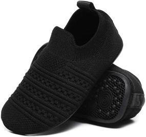 img 1 attached to 👟 Lightweight Toddler Slippers for Boys - QZKDM QZ2065Black29 Shoes