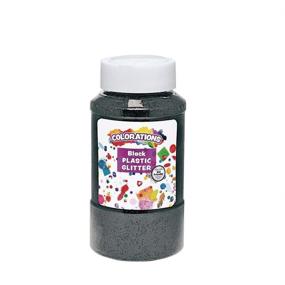 img 4 attached to ✨ 1 lb Colorations Extra-Safe Plastic Black Glitter - Easy Dispensing Shaker Jar - Ideal for Arts, Crafts, Decorating, Slime, Holiday Parties, Weddings, Scrapbooking - Non Toxic Glitter