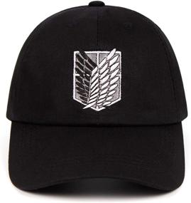 img 3 attached to 🧢 Anime Baseball Cap Dad Hat for Men - Attack on Titan Theme