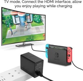 img 2 attached to 🔌 Nintendo Switch Charger - Fast Travel Wall Adapter AC Power Supply 15V 2.6A Fast Charging Kit for Switch Console, TV Mode Supported