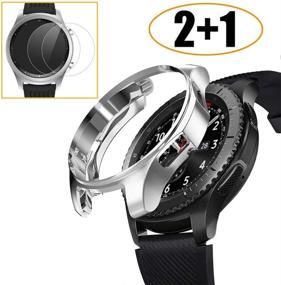 img 4 attached to [2 1 Pack] Compatible Samsung Galaxy Watch 46Mm/ Gear S3 Case Cover With Screen Protector