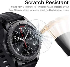 img 1 attached to [2 1 Pack] Compatible Samsung Galaxy Watch 46Mm/ Gear S3 Case Cover With Screen Protector