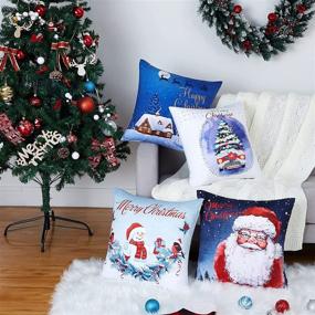 img 3 attached to CAROMIO Christmas Pillowcase Cushion Decorations