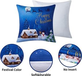 img 2 attached to CAROMIO Christmas Pillowcase Cushion Decorations