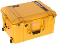 pelican air 1607 case no foam (2020 edition with push button latches) - yellow logo