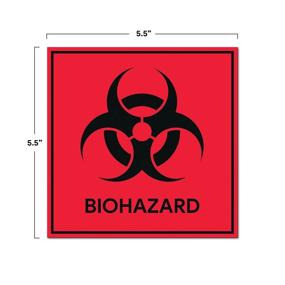 img 1 attached to Powerful Biohazard Stickers & Signs for Hospitals and Industrial Settings