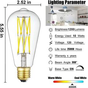 img 2 attached to 💡 Enhanced Ambience: LEOOLS Dimmable Incandescent Equivalent Restaurant Lighting Solution