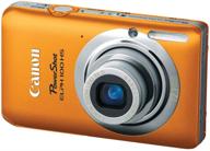 canon powershot elph 100 hs 12 mp cmos digital camera with 4x optical zoom (orange) logo