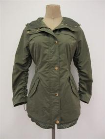 img 2 attached to GUESS Womens Ladies Sleeve Anorak Women's Clothing for Coats, Jackets & Vests