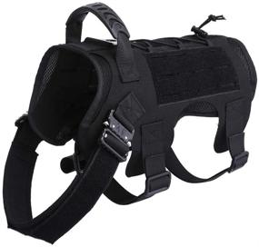 img 4 attached to 🐾 LIVIQILY Laser-Cut Style Molle Dog Pack: A Functional Hiking Backpack for Your Medium to Large Dog