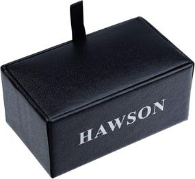 img 1 attached to 👔 HAWSON Customizable Button Covers for Men: Enhancing Your Cuff Links, Shirt Studs & Tie Clips