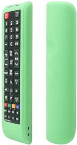 img 2 attached to Samsung TV Remote Case SIKAI Shockproof Silicone Cover For Samsung BN59-01199F AA59-00666A AA59-00741A BN59-01315A Remote Skin-Friendly Washable Anti-Lost With Remote Loop (Glow In Dark Green)