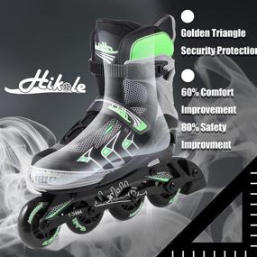 img 1 attached to 🛼 Hikole Adjustable Inline Skates for Adult and Teenagers, Safe Outdoor Roller Skates for Women, Men, Girls, and Boys