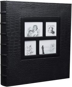 img 4 attached to 📸 Premium Leather Photo Album: Accommodating 600 4x6 Photos - Perfect for Anniversary, Wedding, Travel, Friend, Baby, and Memory Collection