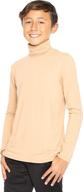 👕 stretch comfort sleeve turtleneck x large boys' clothing: active wear for ultimate comfort логотип