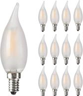 💡 frosted candelabra chandelier bulb: amdtu e12 – illuminate your space with style logo