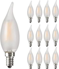 img 4 attached to 💡 Frosted Candelabra Chandelier Bulb: AMDTU E12 – Illuminate Your Space with Style