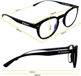 img 1 attached to 👓 HORUS X - Blue Light Blocking Glasses for Screens: Defend Your Eyes from Digital Strain with UV Protection and Enhanced Sleep - For Men and Women