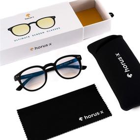 img 2 attached to 👓 HORUS X - Blue Light Blocking Glasses for Screens: Defend Your Eyes from Digital Strain with UV Protection and Enhanced Sleep - For Men and Women