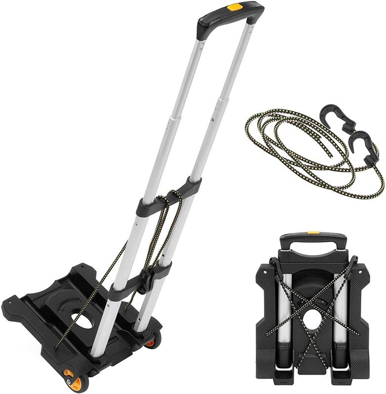 mount luggage wheels foldable compact 로고