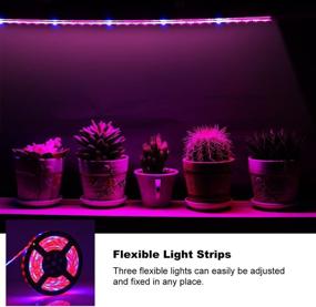 img 1 attached to 🌱 ZCPlus LED Strip Light – Plant Grow Lights 16.4ft, 5050 SMD Waterproof Full Spectrum Red Blue 4:1, Growing Lamp for Aquarium, Greenhouse, Hydroponic Plant Garden, Flowers (5 M)