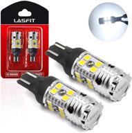 🔦 lasfit 921 led bulb 912 t15 reverse back up light canbus error free bulb 904 916 6000k xenon white - 2021 new improved design (pack of 2) logo