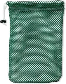 img 4 attached to 🎒 Durable Mesh Stuff Bag with Convenient Drawstring Closure - The Perfect Organizational Solution