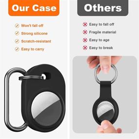 img 3 attached to Amniau Compatible Silicone Keychain Carabiner