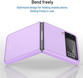 img 1 attached to 💜 GooseBox Galaxy Z Flip 3 Case in Purple - Ultra Thin Hard PC, Shatterproof, Foldable, Anti-Drop, Wear-Resistant Design for Samsung Z Flip 3