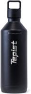 🍾 ultimate tepist thirtyo 30oz stainless steel vacuum bottle for sodastream machines – sleek black logo