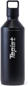 img 4 attached to 🍾 Ultimate Tepist ThirtyO 30oz Stainless Steel Vacuum Bottle for Sodastream Machines – Sleek Black