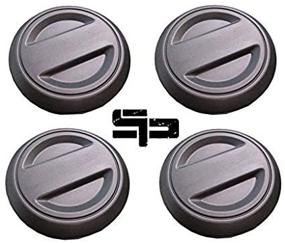 img 3 attached to 2017-2018 Polaris Ranger RZR 1000 XP Turbo XP4 Tire Wheel Hub Center Cap Cover - Black (4 Pack)