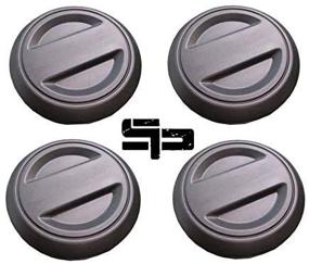 img 2 attached to 2017-2018 Polaris Ranger RZR 1000 XP Turbo XP4 Tire Wheel Hub Center Cap Cover - Black (4 Pack)