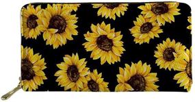 img 4 attached to DESIGNS Sunflower Printed Womens Leather
