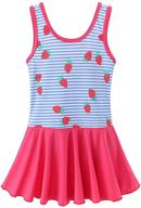 🌸 baohulu cute floral dress one piece swimsuit for toddler girls, ages 3-8 years logo