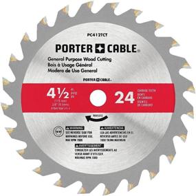 img 2 attached to 🔪 PORTER-CABLE 4-1/2-Inch Circular Saw Blade, 24-Tooth: Superior Cutting Performance, Durability Guaranteed