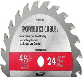 img 1 attached to 🔪 PORTER-CABLE 4-1/2-Inch Circular Saw Blade, 24-Tooth: Superior Cutting Performance, Durability Guaranteed