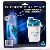 💪 bpa-free blender bullets fitness protein shaker: reusable mixing whisk for on-the-go nutrition, fits most water bottles - includes funnel logo